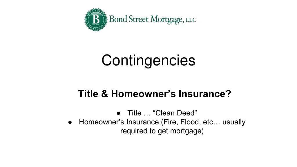contingencies 1