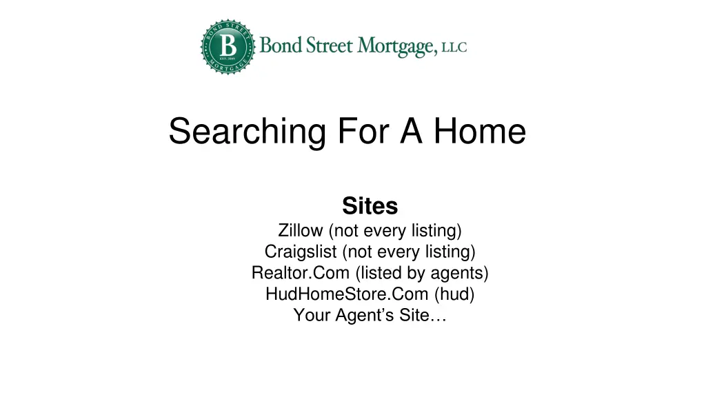 searching for a home