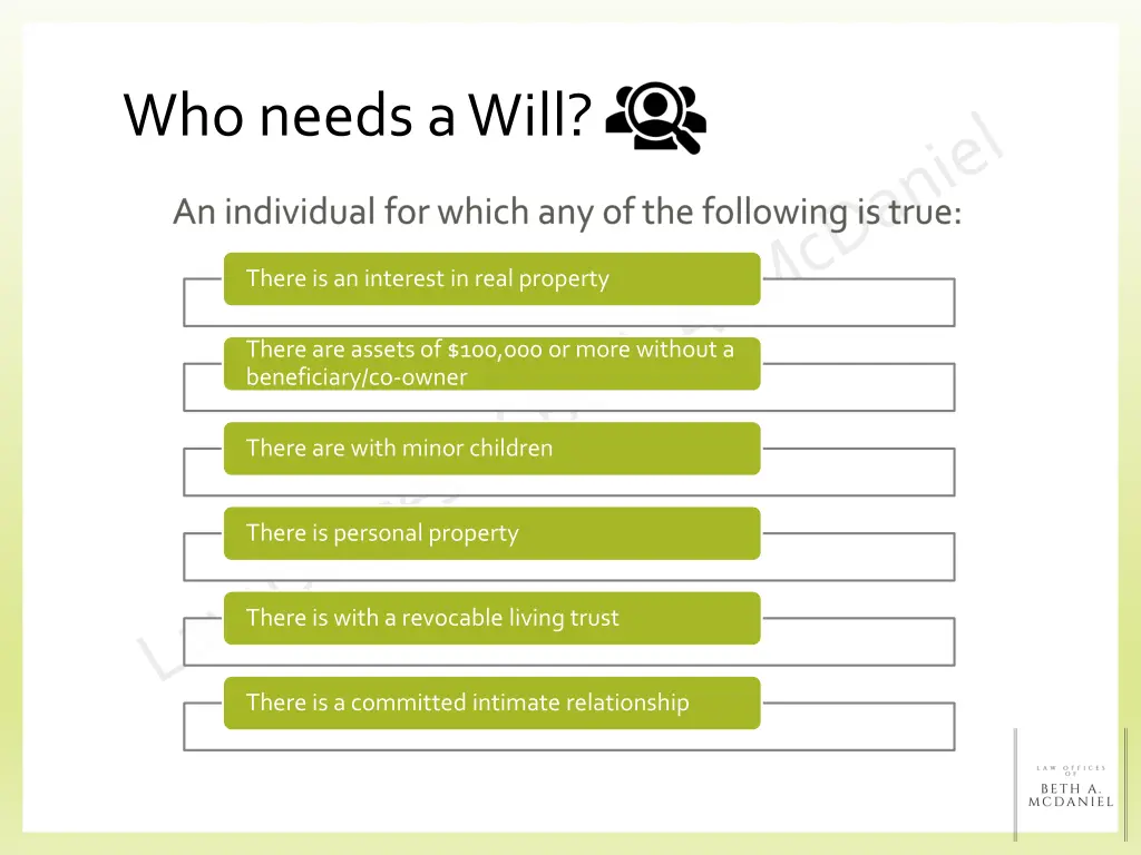 who needs a will