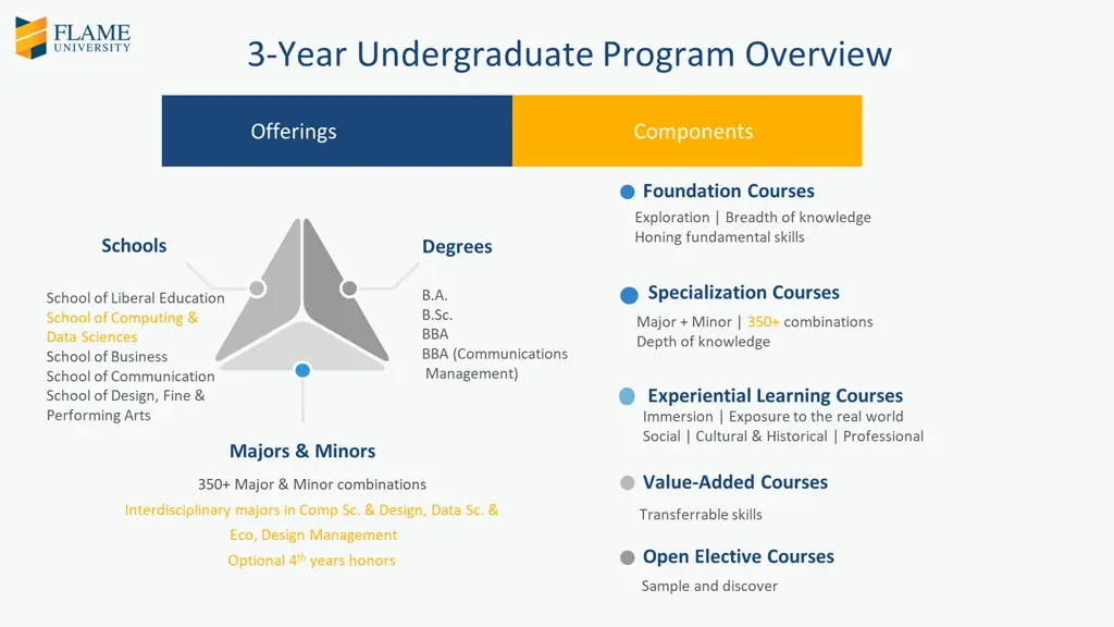 3 year undergraduate program overview