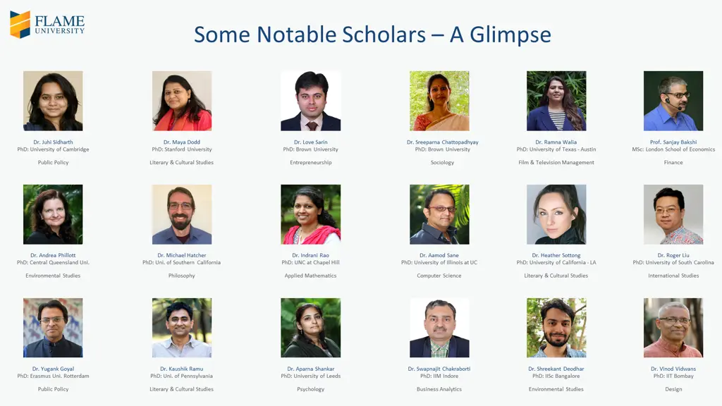 some notable scholars a glimpse