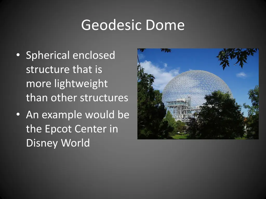 geodesic dome