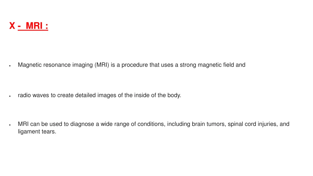 x mri
