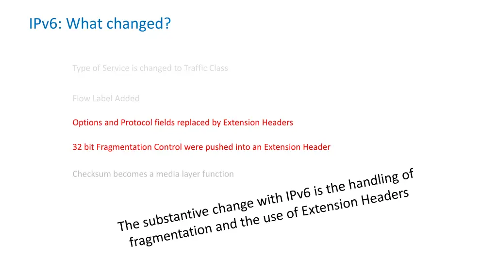 ipv6 what changed