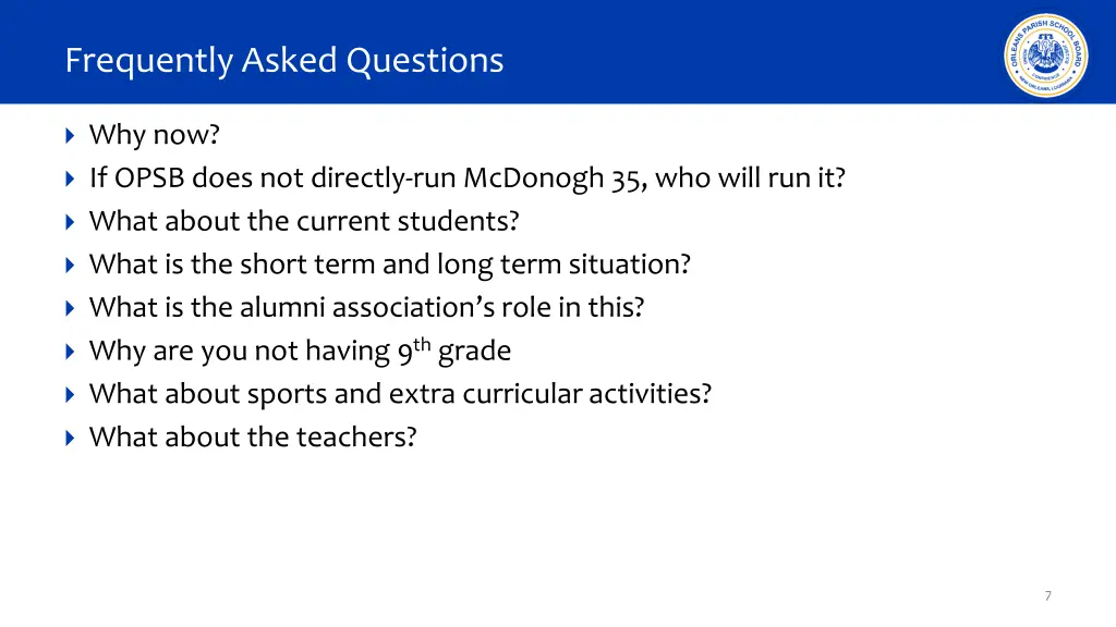 frequently asked questions