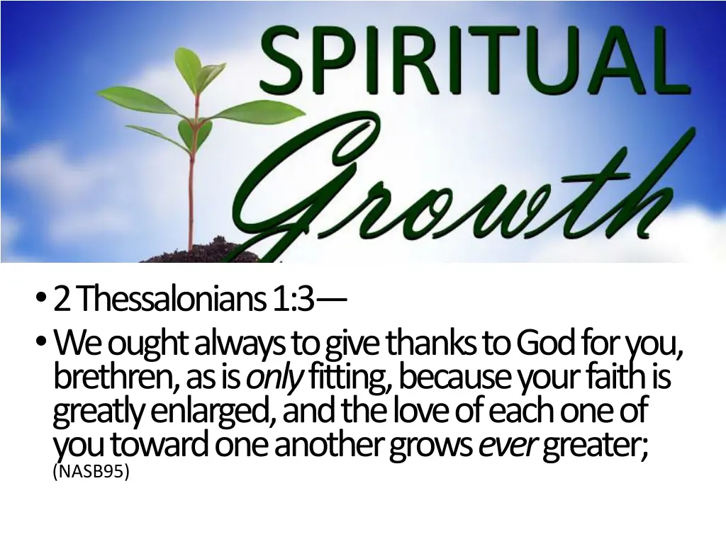 2 thessalonians 1 3 we ought always to give