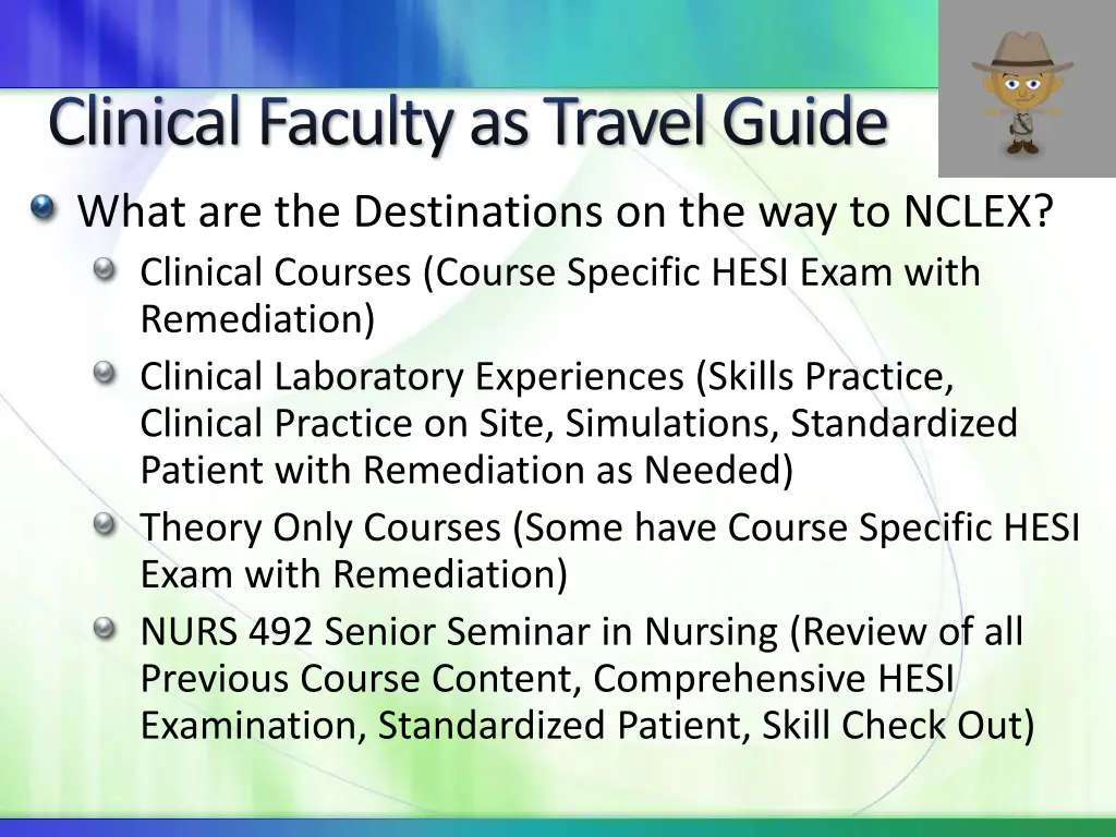 clinical faculty as travel guide