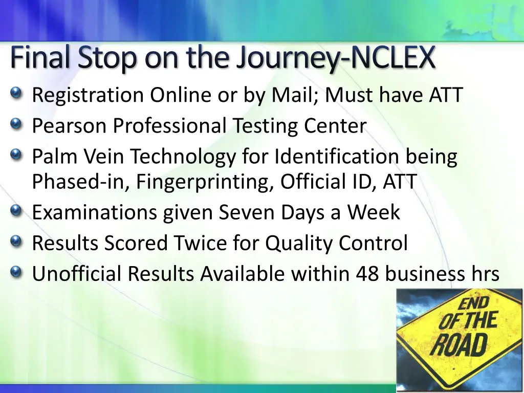 final stop on the journey nclex registration