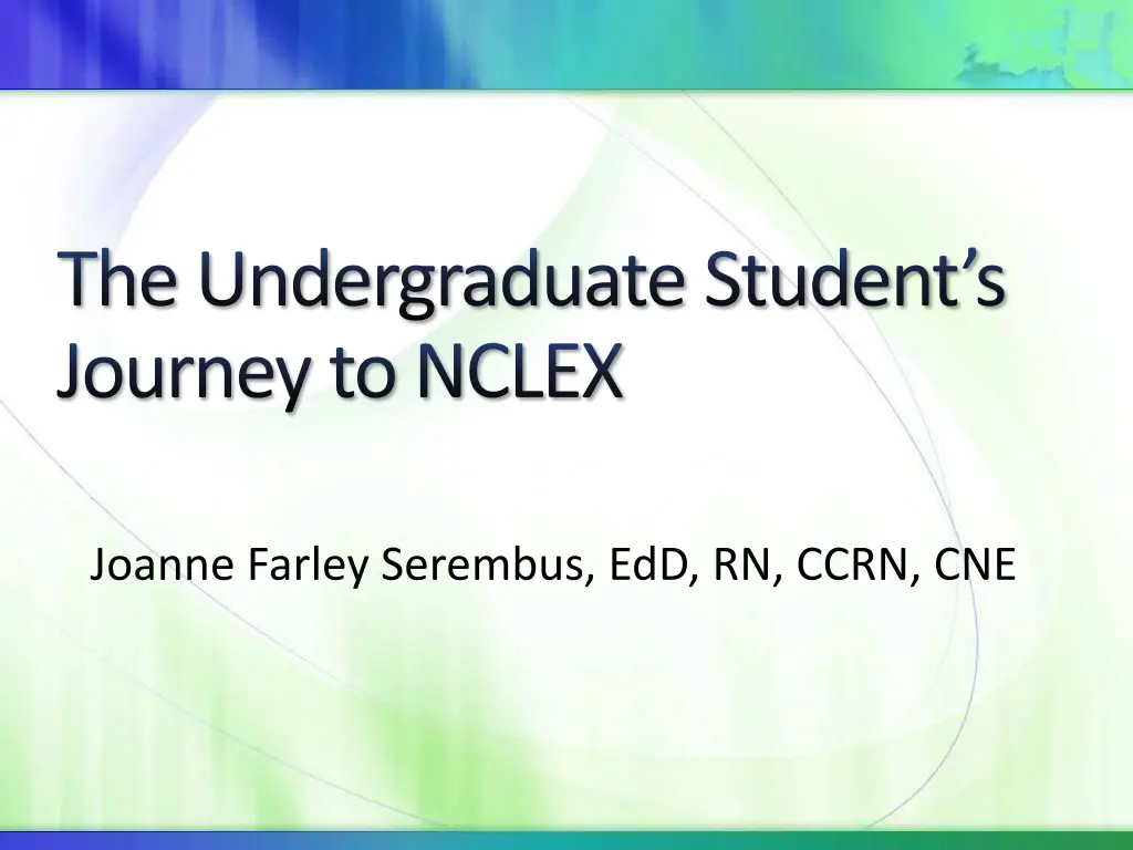 the undergraduate student s journey to nclex