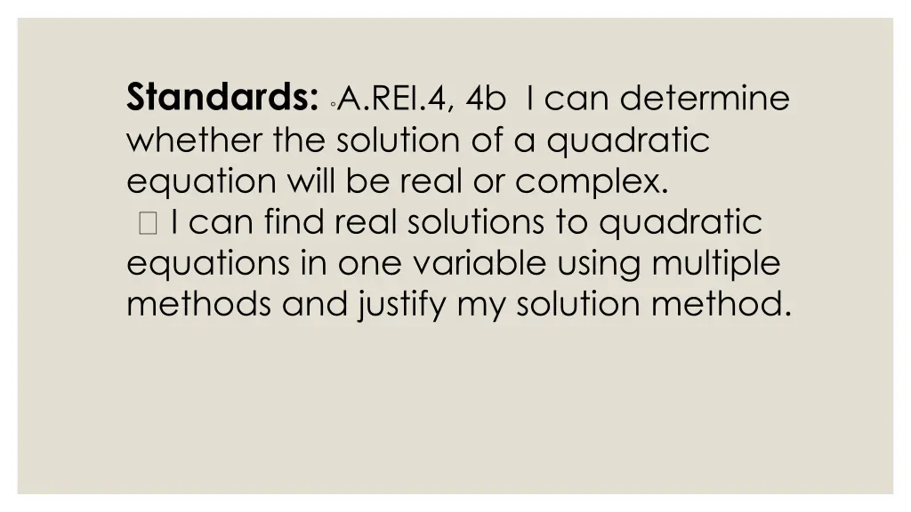 standards a rei 4 4b i can determine whether