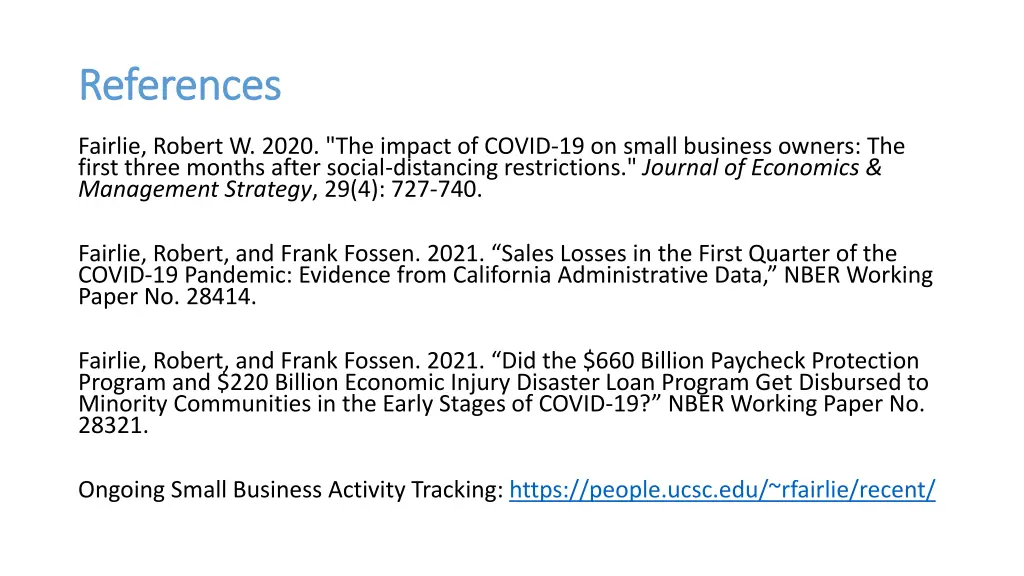 references references