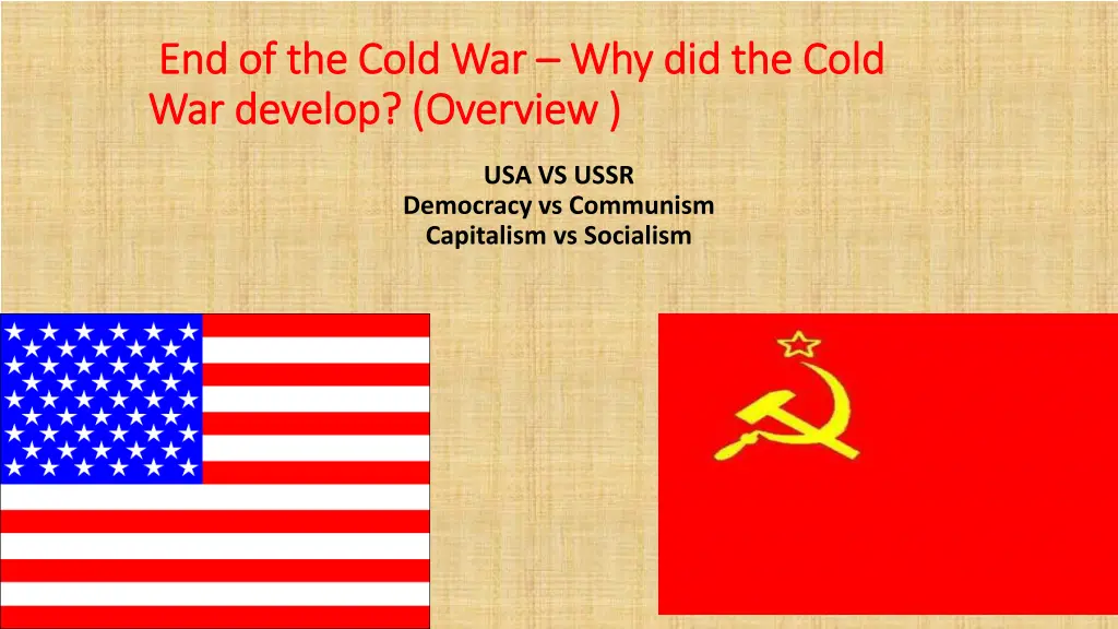 end of the cold war end of the cold