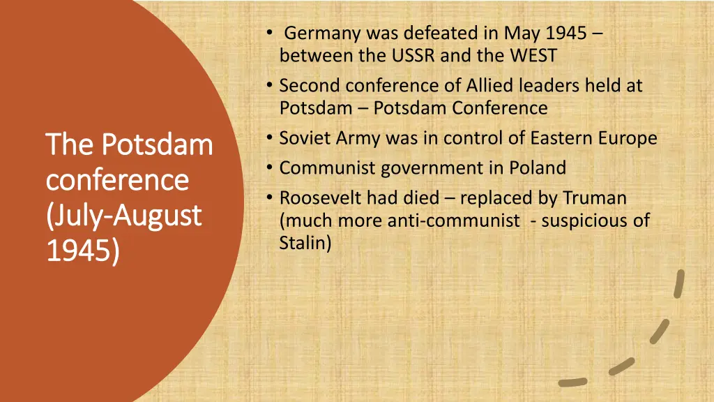 germany was defeated in may 1945 between the ussr