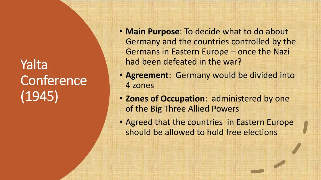 main purpose to decide what to do about germany