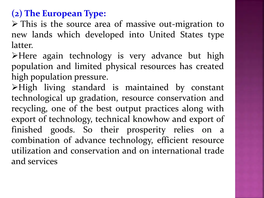 2 the european type this is the source area