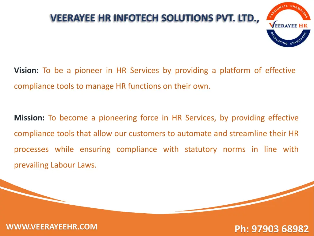 veerayee hr infotech solutions pvt ltd