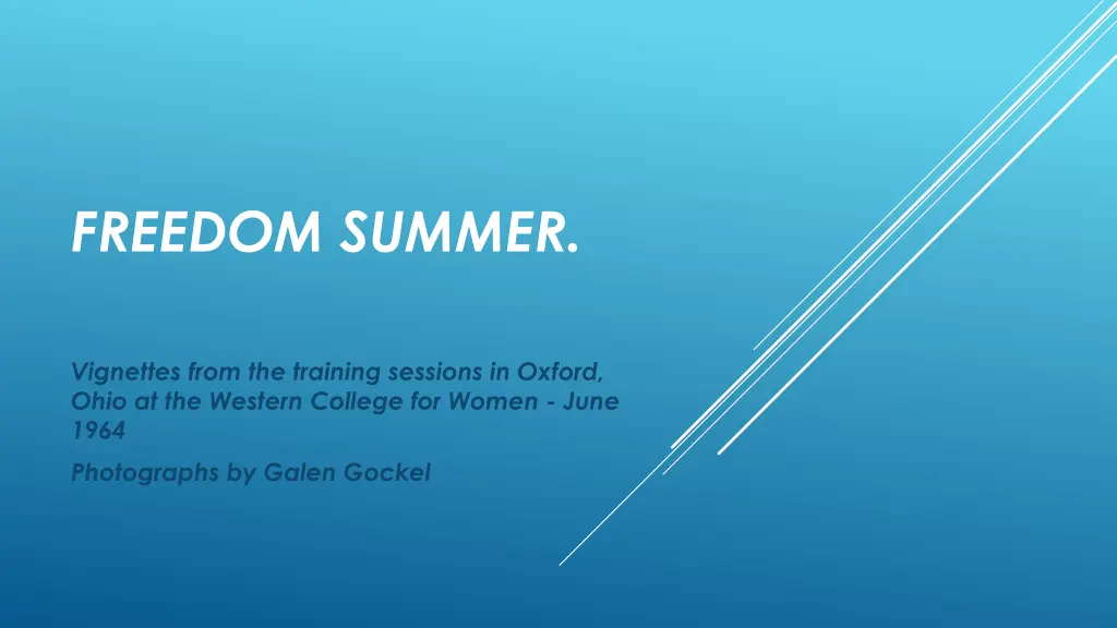freedom summer