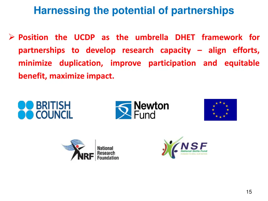 harnessing the potential of partnerships