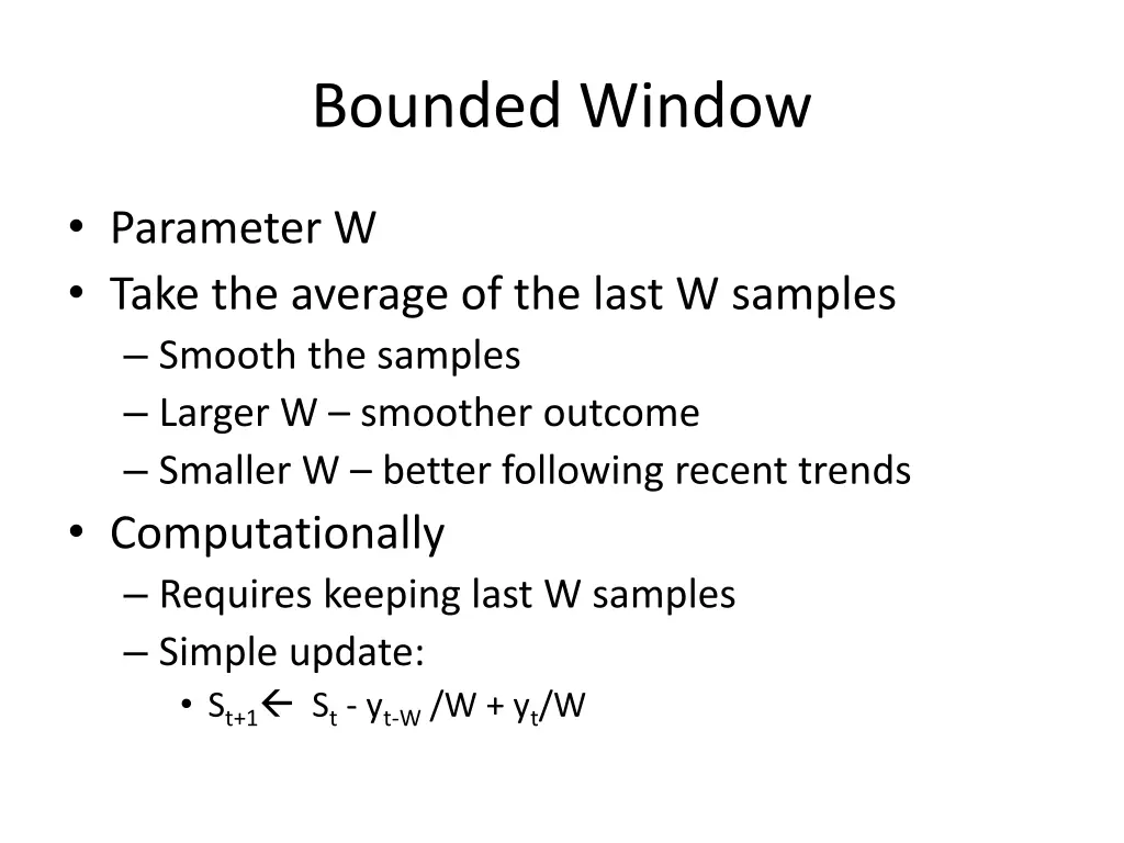 bounded window