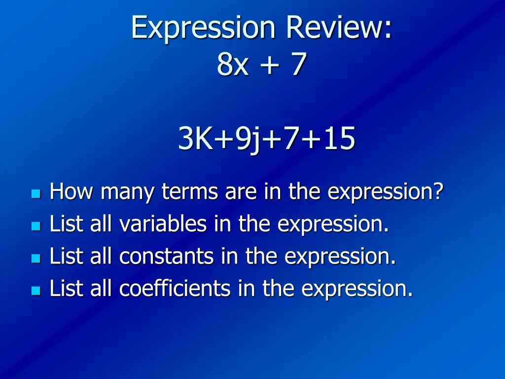 expression review 8x 7