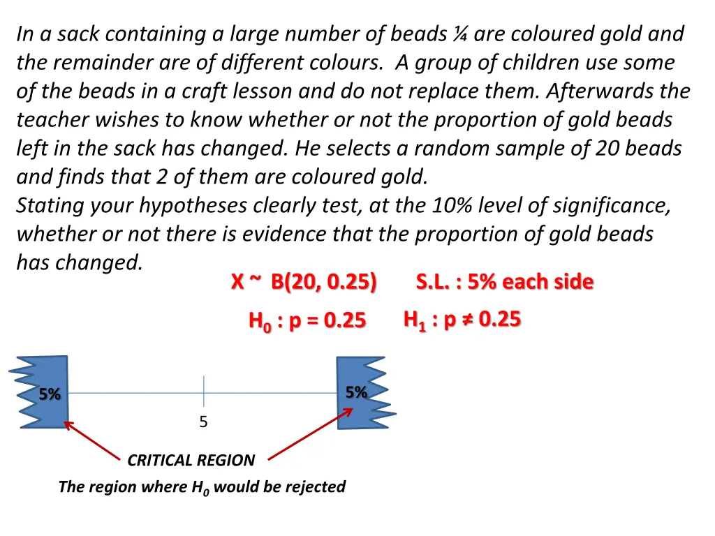 in a sack containing a large number of beads 1