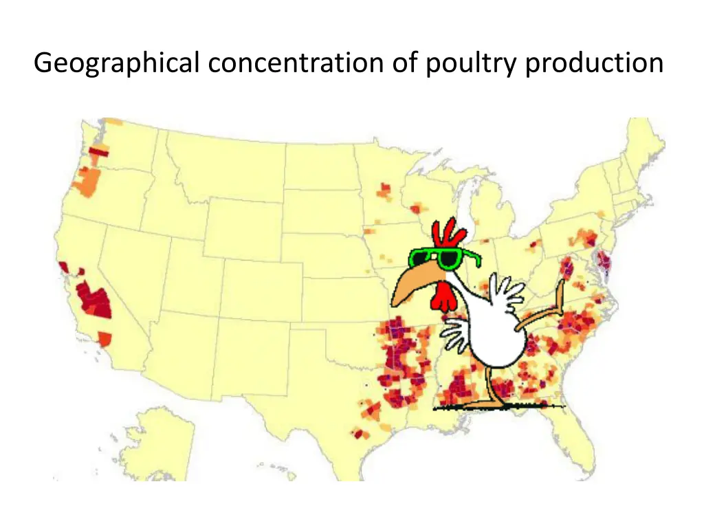 geographical concentration of poultry production