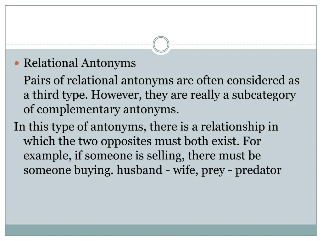 relational antonyms pairs of relational antonyms
