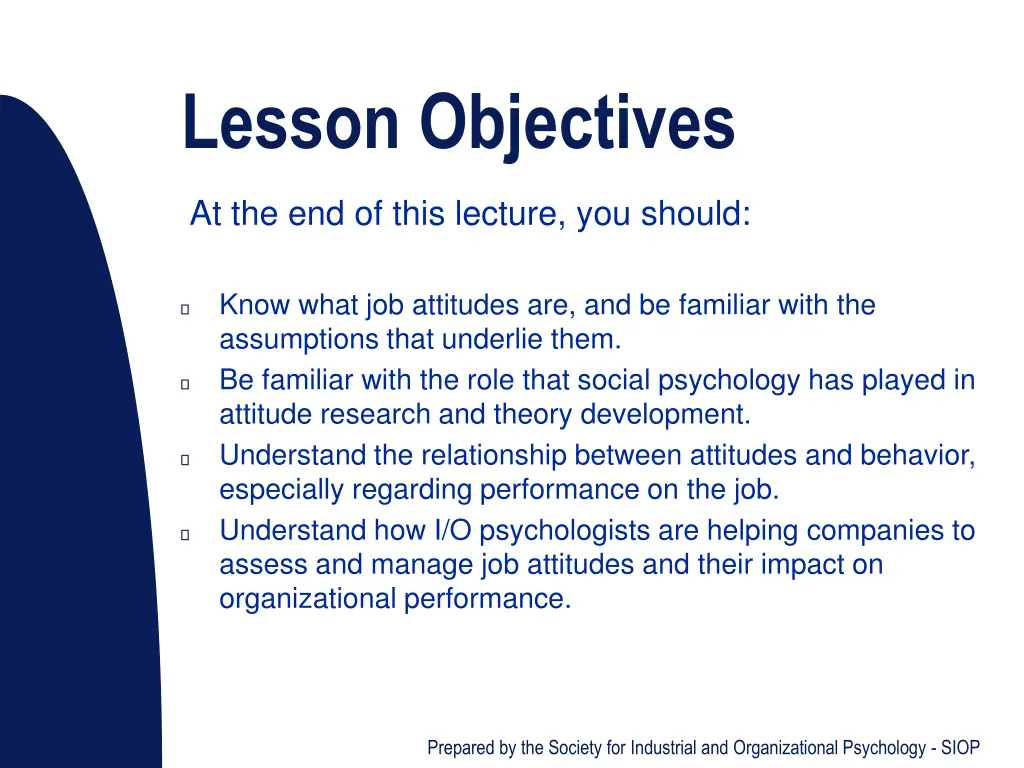 lesson objectives