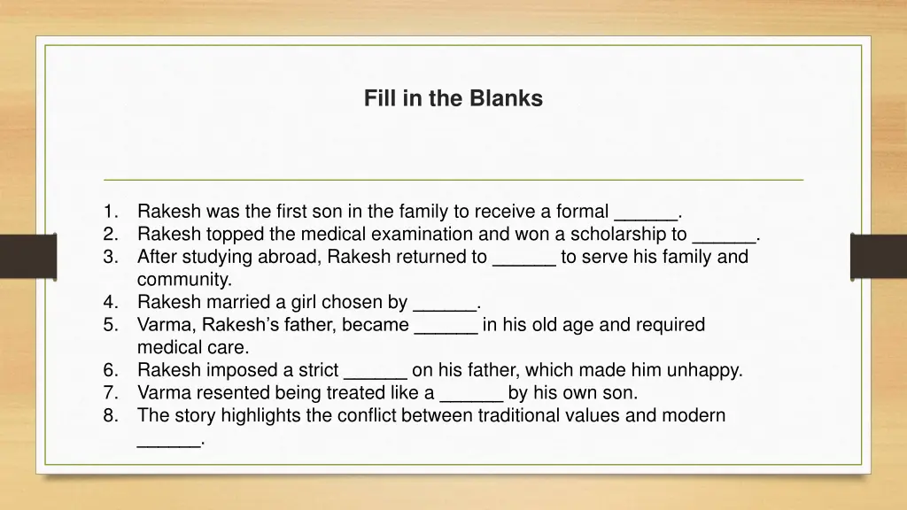 fill in the blanks
