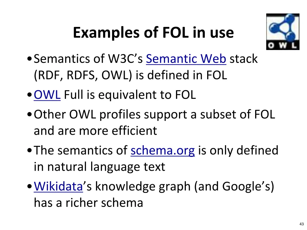 examples of fol in use