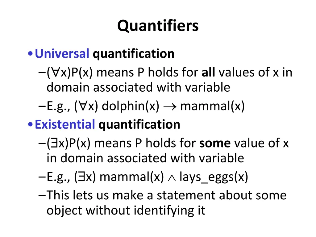 quantifiers