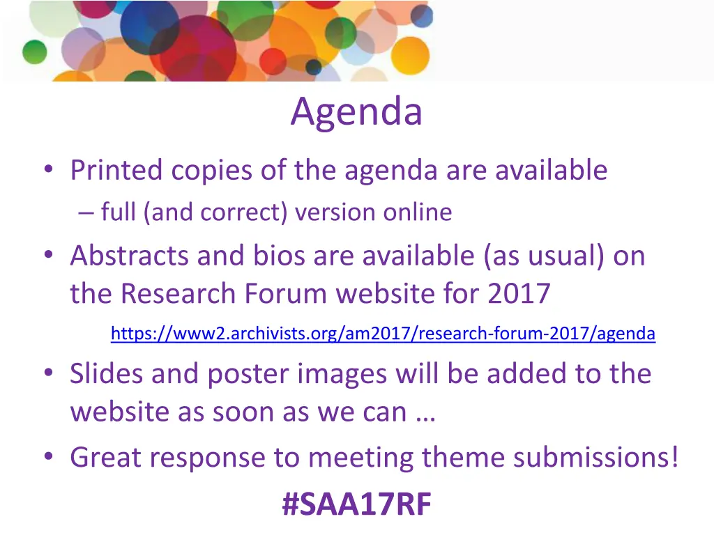 agenda