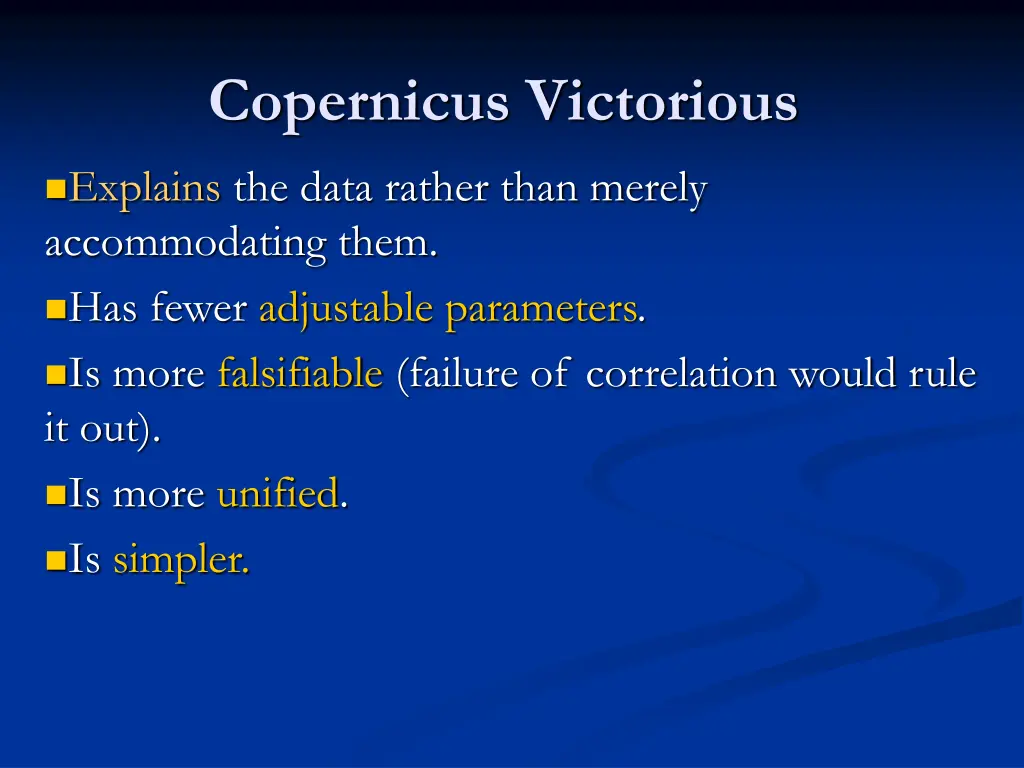 copernicus victorious