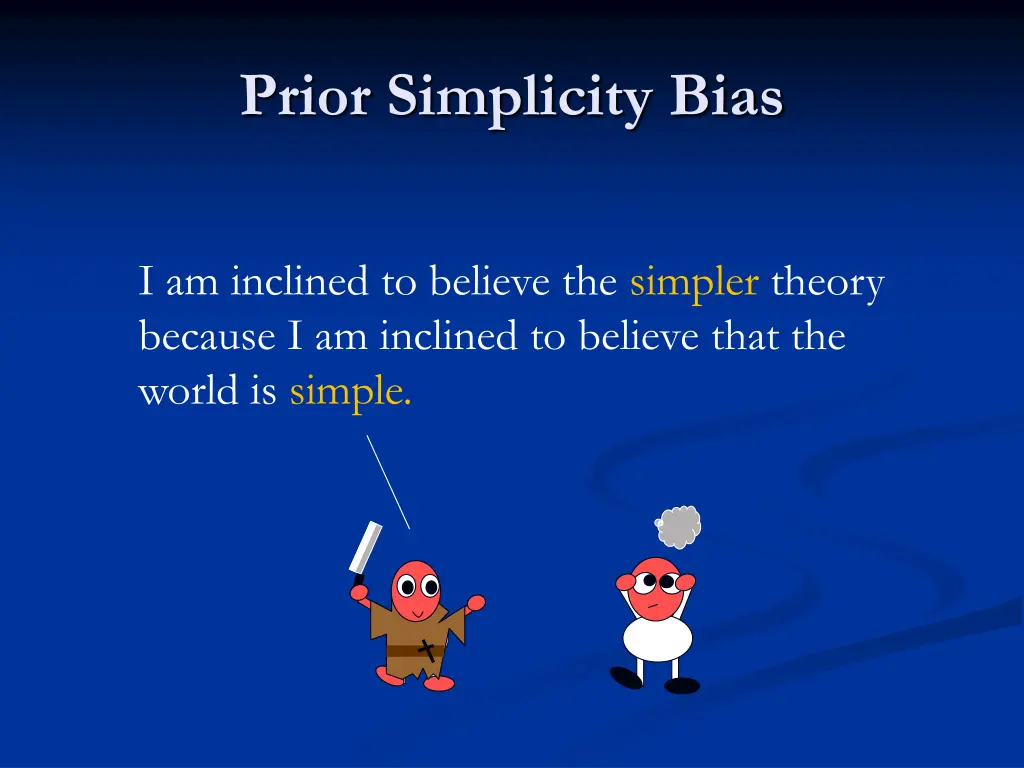prior simplicity bias