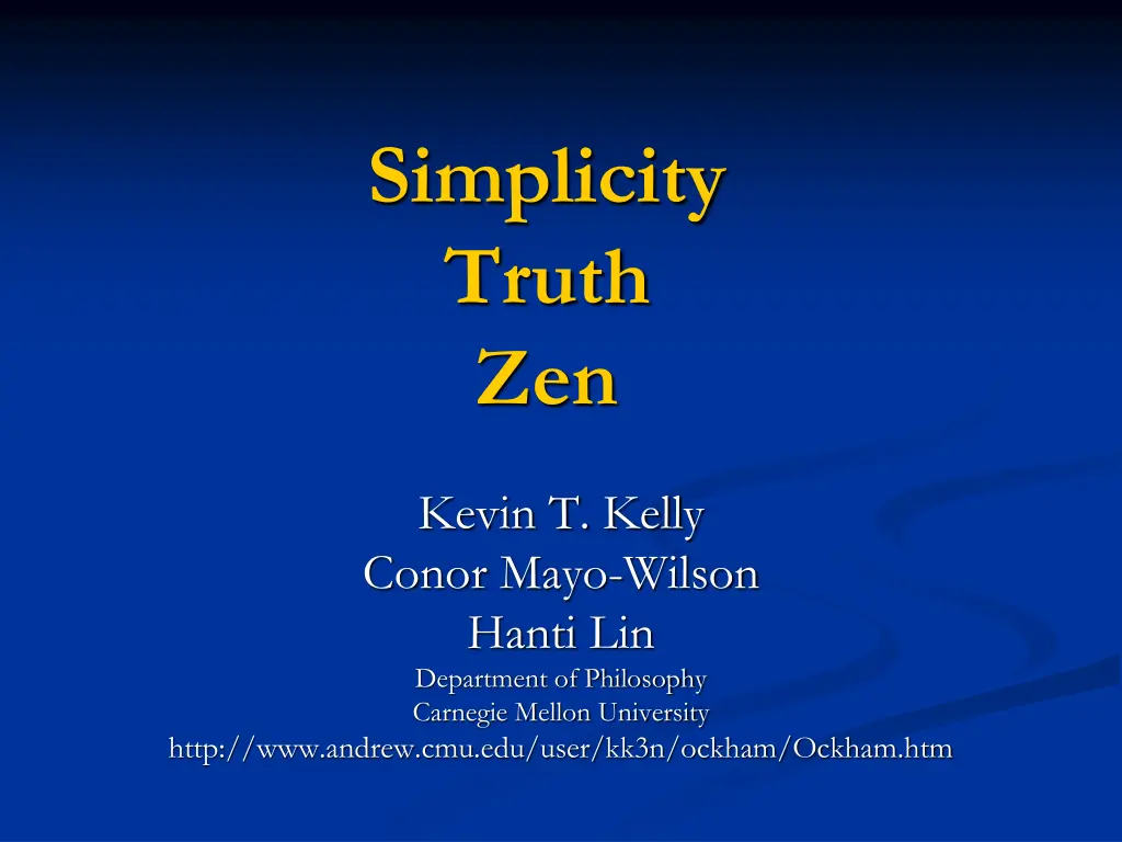 simplicity truth zen