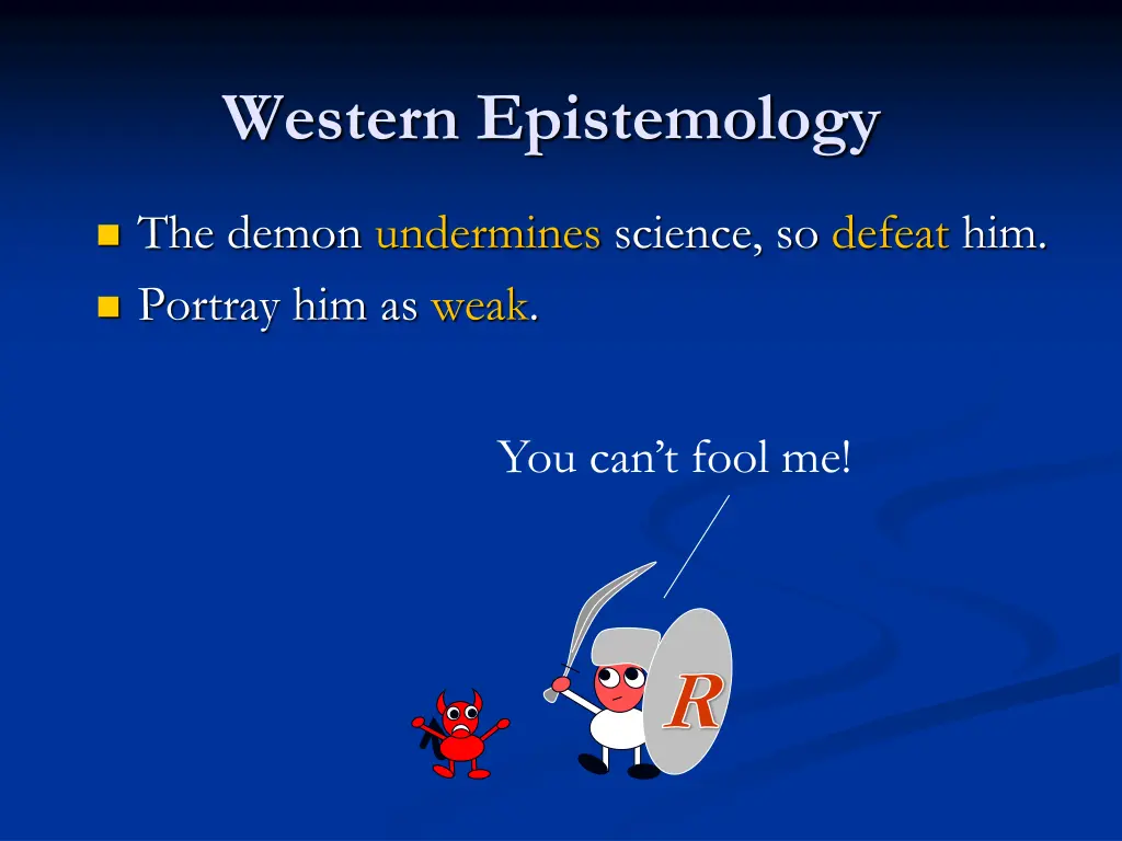 western epistemology 1