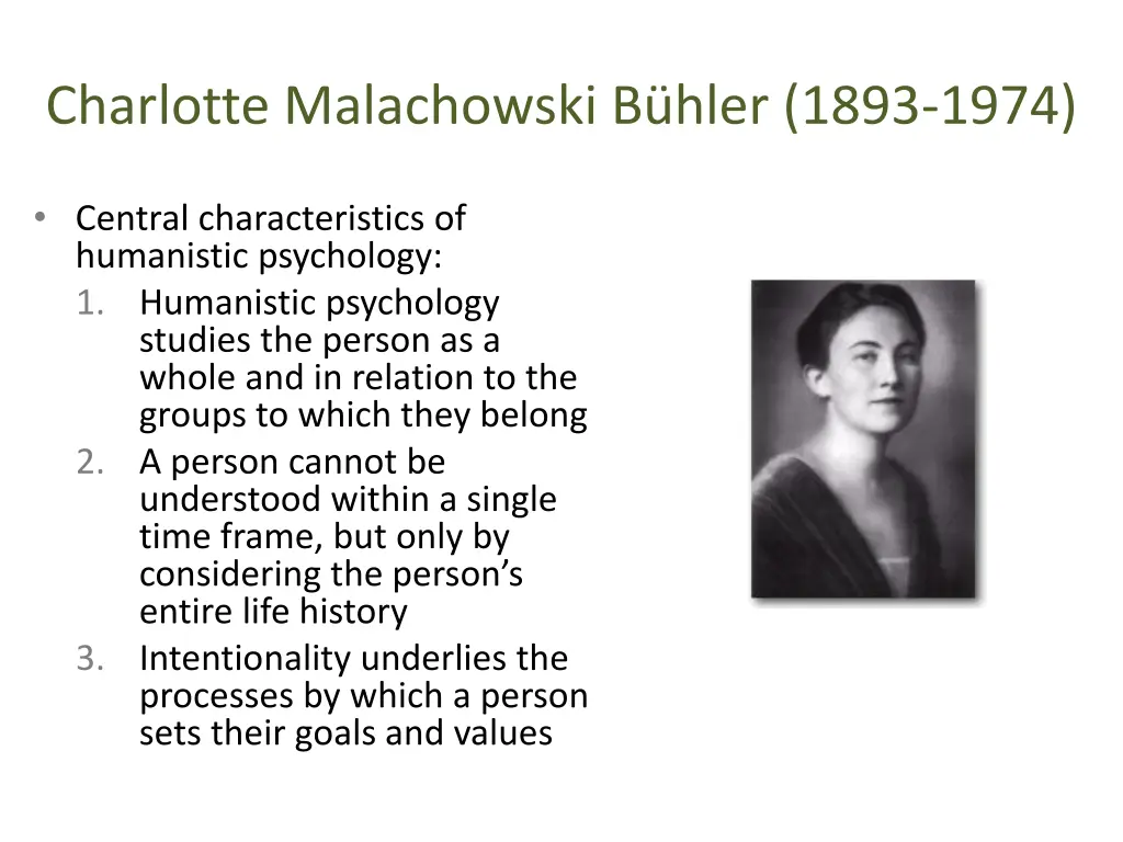 charlotte malachowski b hler 1893 1974