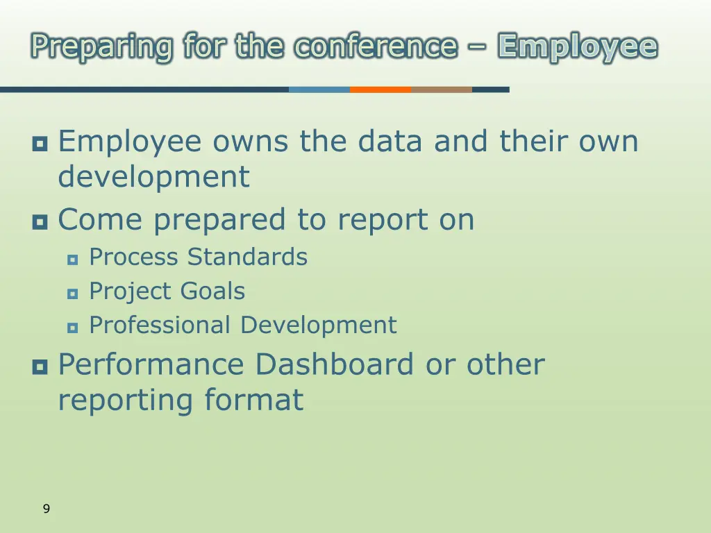 employee owns the data and their own development
