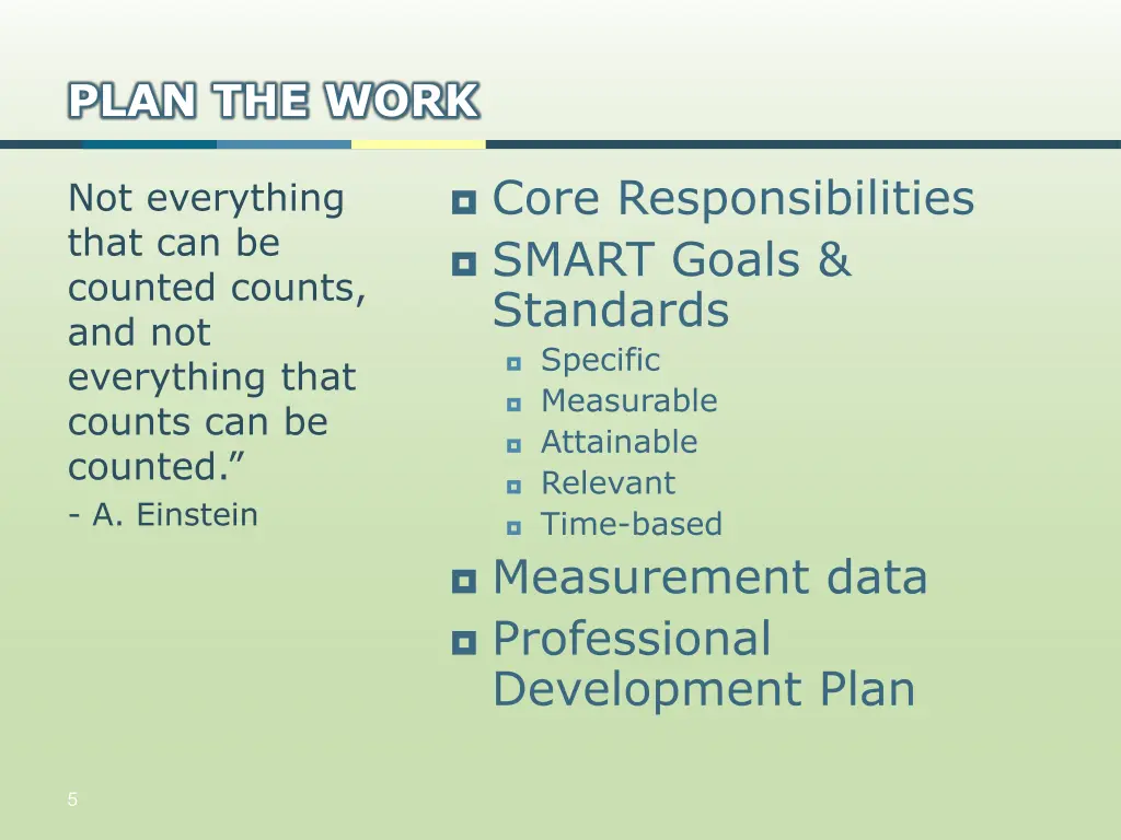plan the work 1