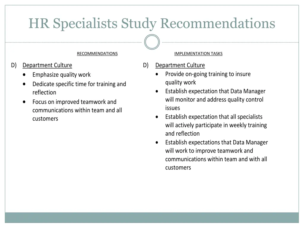 hr specialists study recommendations 2