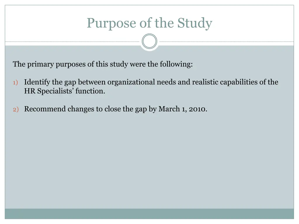 purpose of the study 1