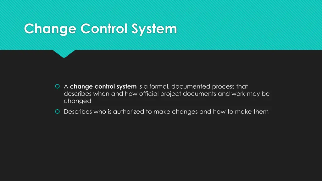 change control system