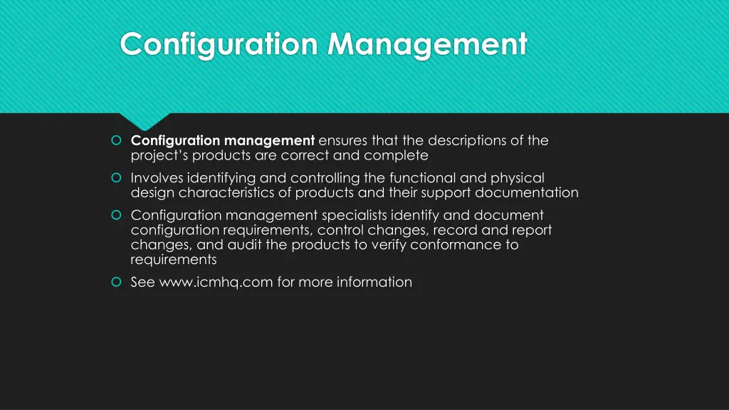 configuration management
