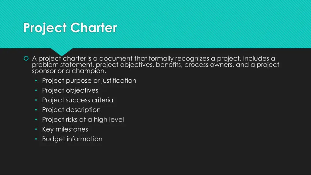 project charter