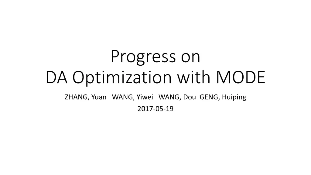 progress on