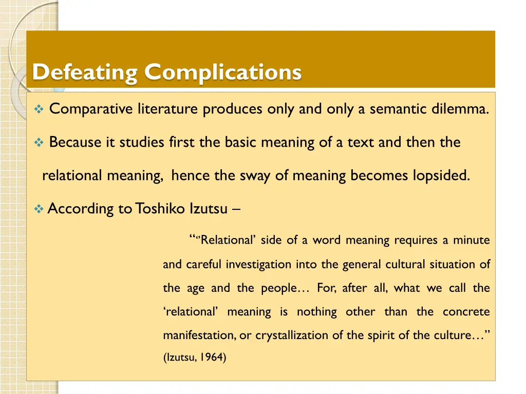 defeating complications