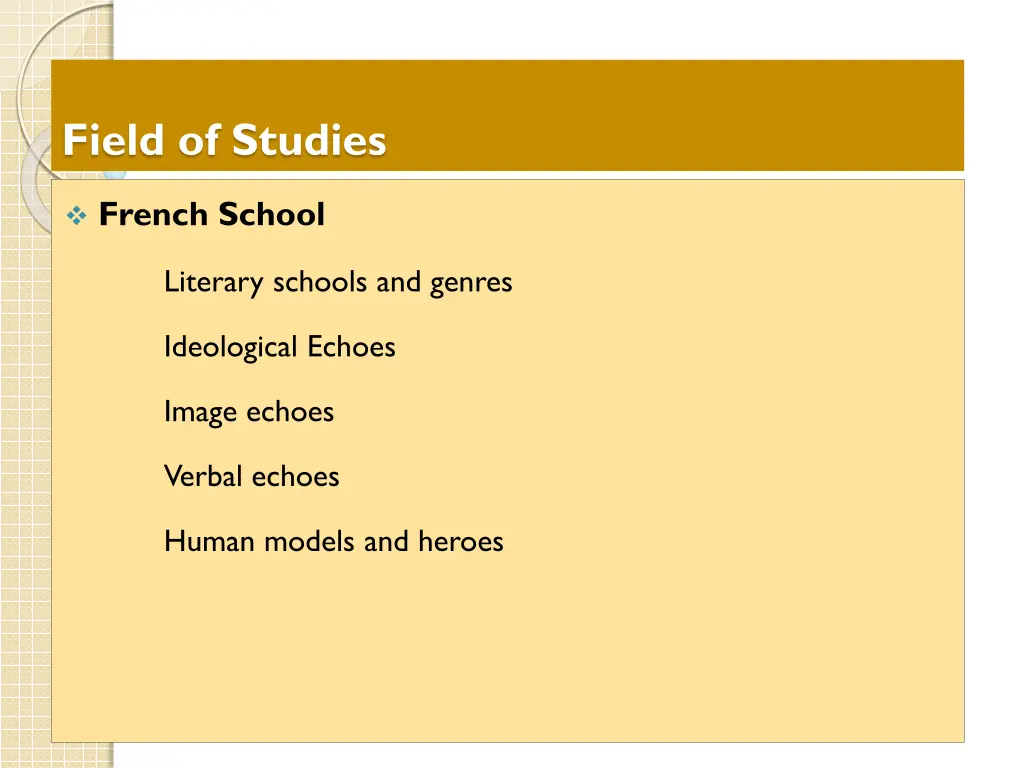 field of studies