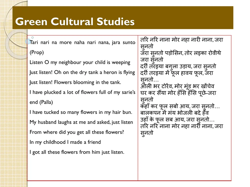 green cultural studies