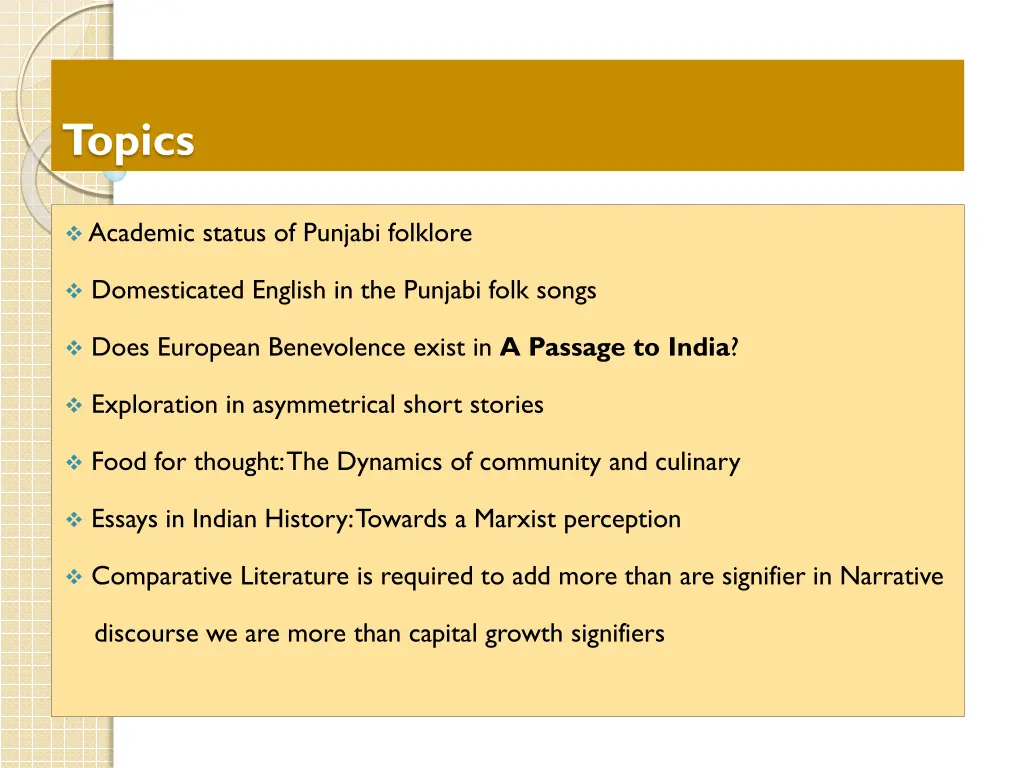 topics