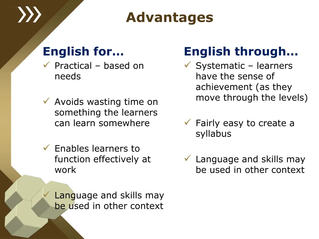 advantages